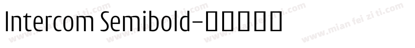 Intercom Semibold字体转换